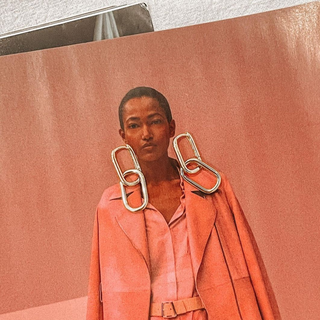 Chain Link Hoop Earrings
