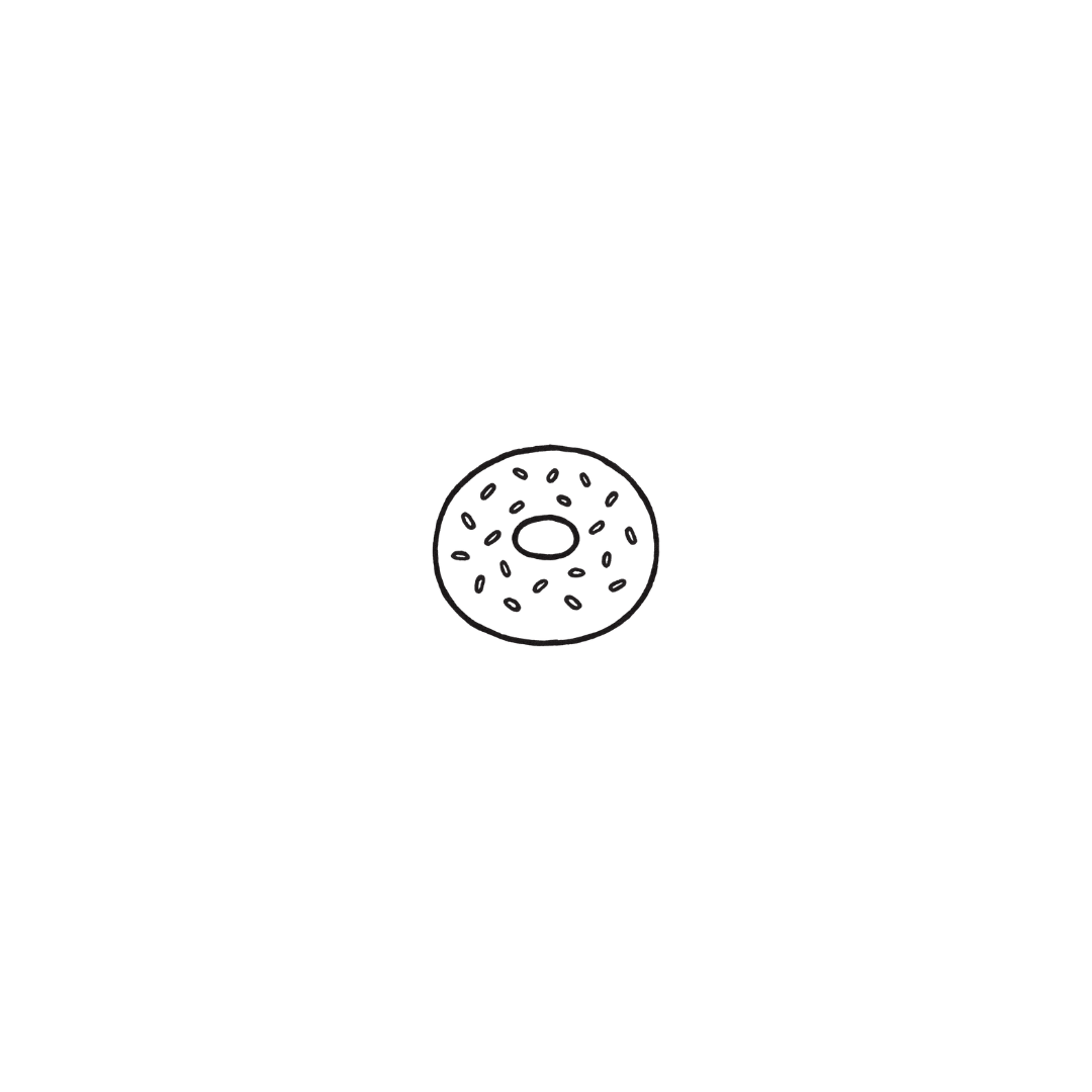 Bagel — A Tiny Bite of Comfort by DOVIANA Tattoo Studio (height 0.3‘’)
