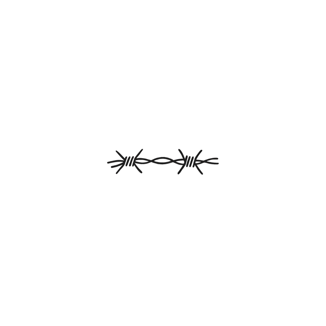 Barbed Wire — Beauty in Boundaries by DOVIANA Tattoo Studio (0.7‘’)