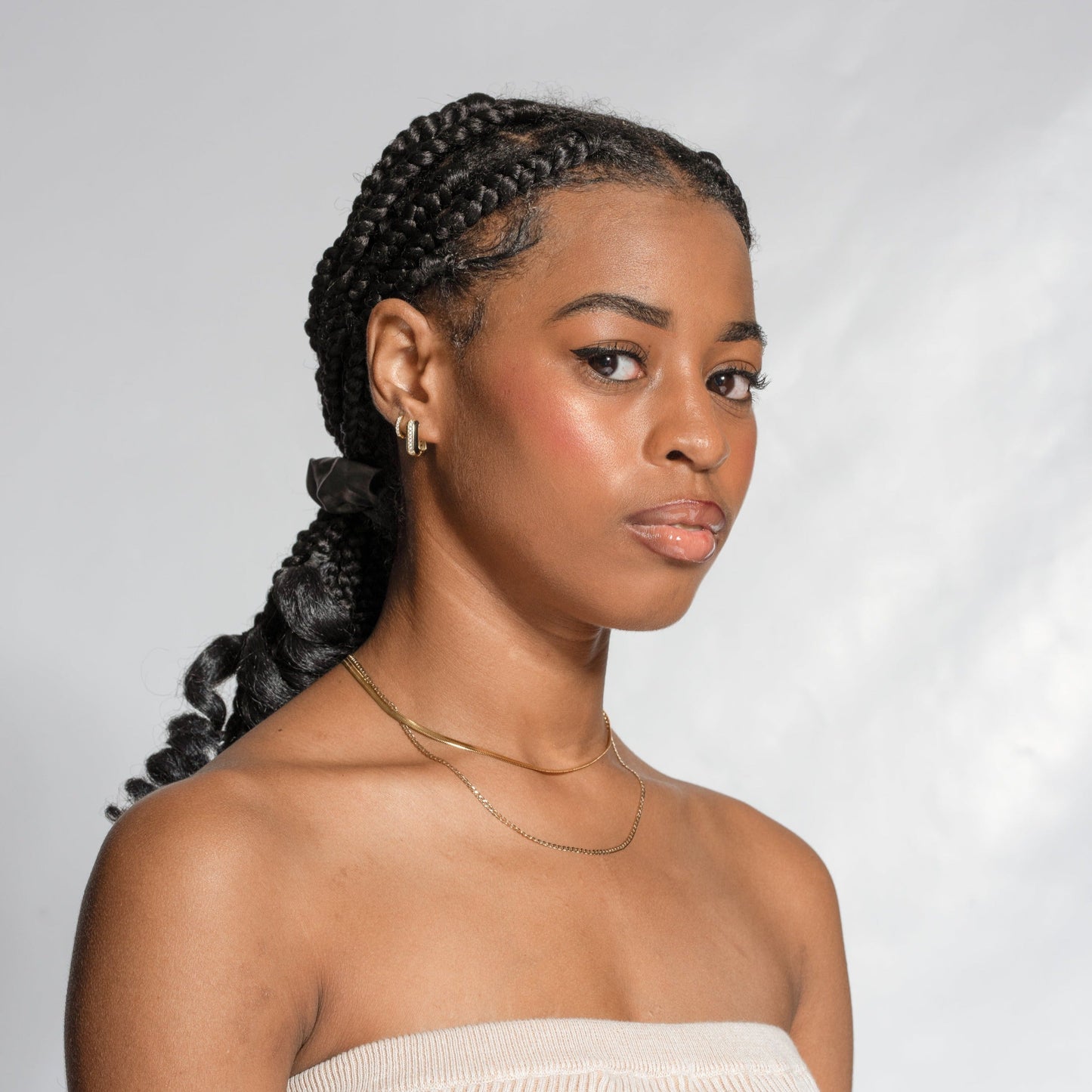 Classic Stacking Gold Chain Essential Cuban Chain Necklace by Doviana