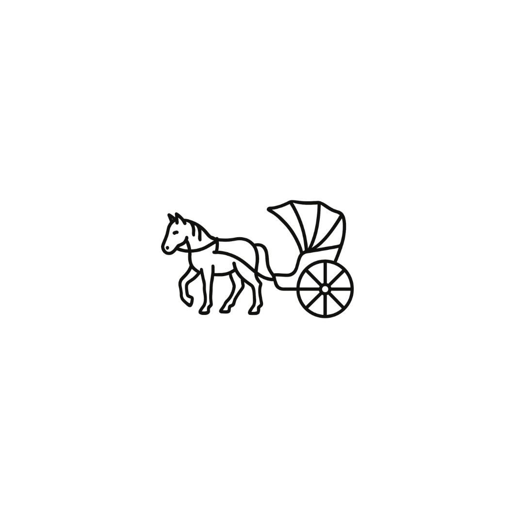 Carriage Ride in New York by DOVIANA Tattoo Studio (height 0.4‘’)