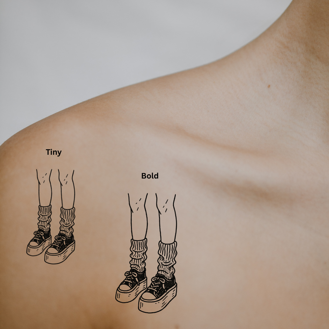 Chunky Kicks & Cozy Socks by DOVIANA Tattoo Studio (width 0.4‘’) 
