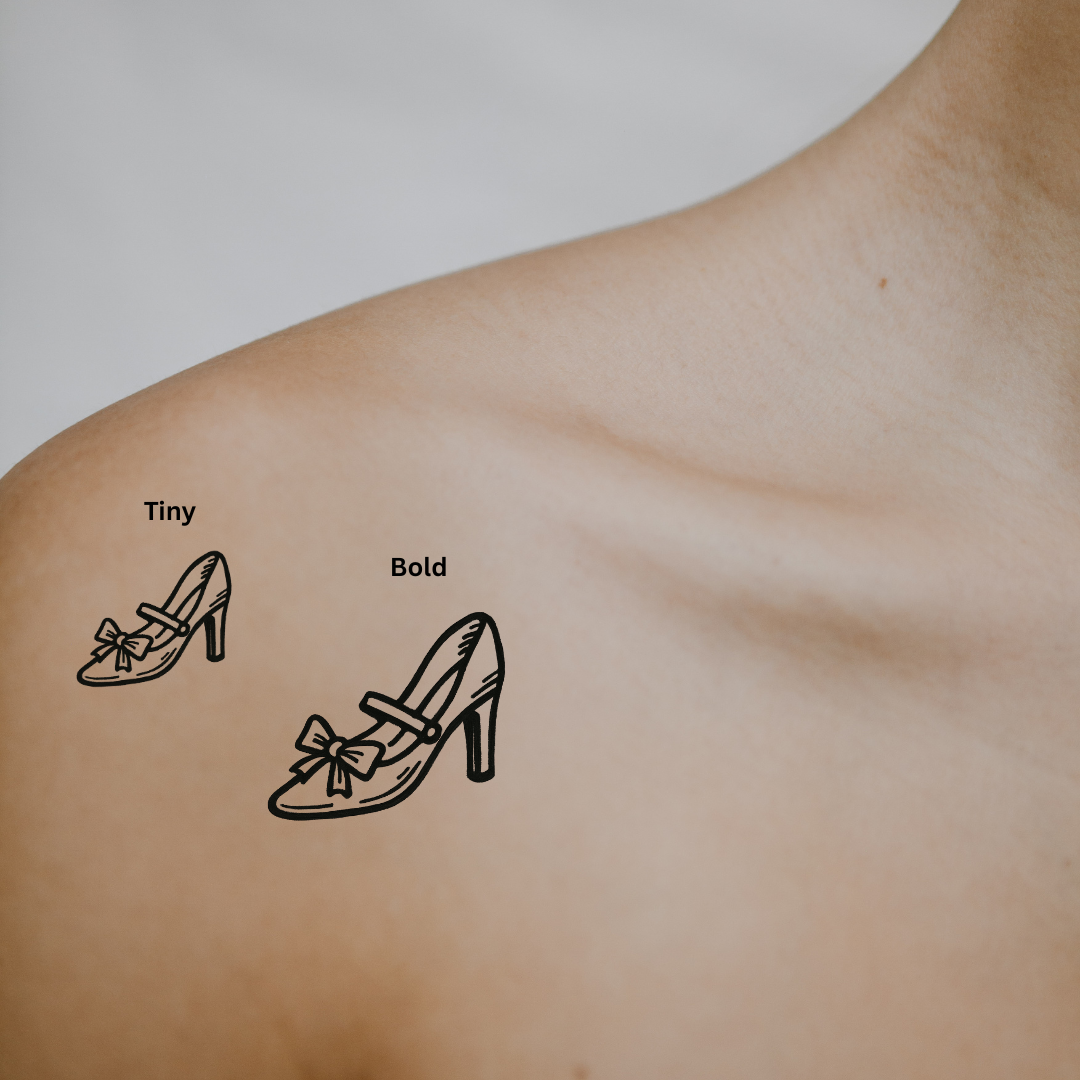 Cinderella Vibes — Step Into Your Power 👠 by DOVIANA Tattoo Studio (width 0.5'')