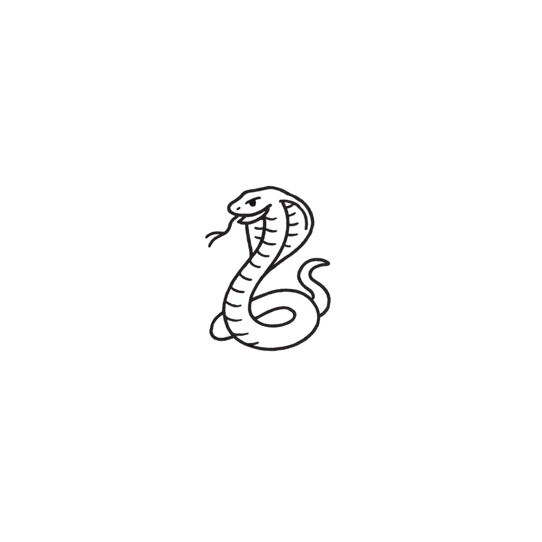 Cobra — A Symbol of Power, Protection & Fearlessness by DOVIANA Tattoo Studio (height 0.5‘’)
