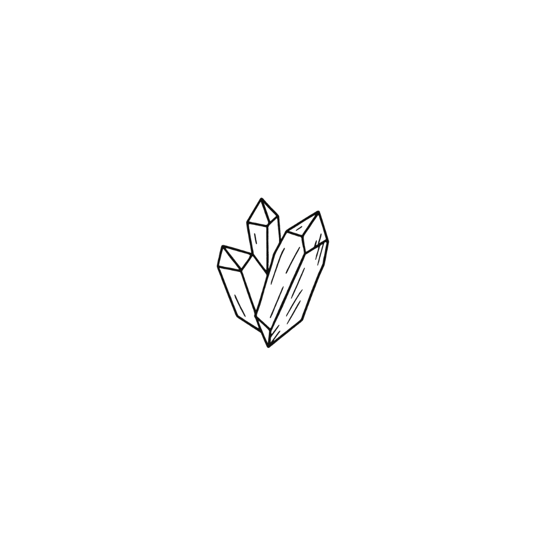 Crystals — A Symbol of Energy & Inner Light by DOVIANA Tattoo Studio (height 0.48‘’)