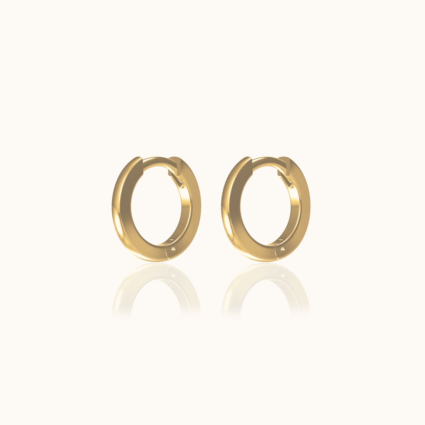 Dainty Petite Gold Huggie Hoop Earrings Everyday Essentials for Daily Wear by Doviana