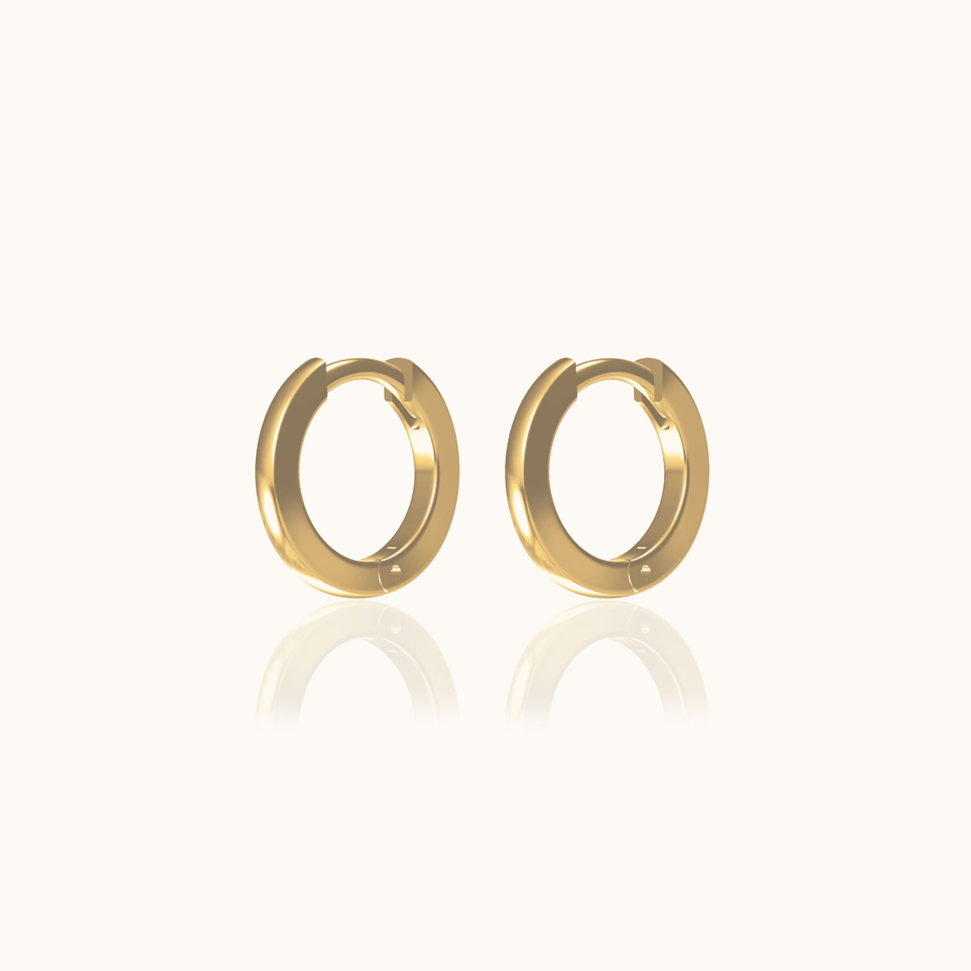 Dainty Petite Gold Huggie Hoop Earrings Everyday Essentials for Daily Wear by Doviana