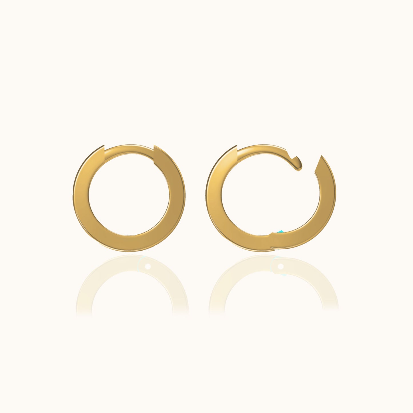 Dainty Petite Gold Huggie Hoop Earrings Everyday Essentials for Daily Wear by Doviana