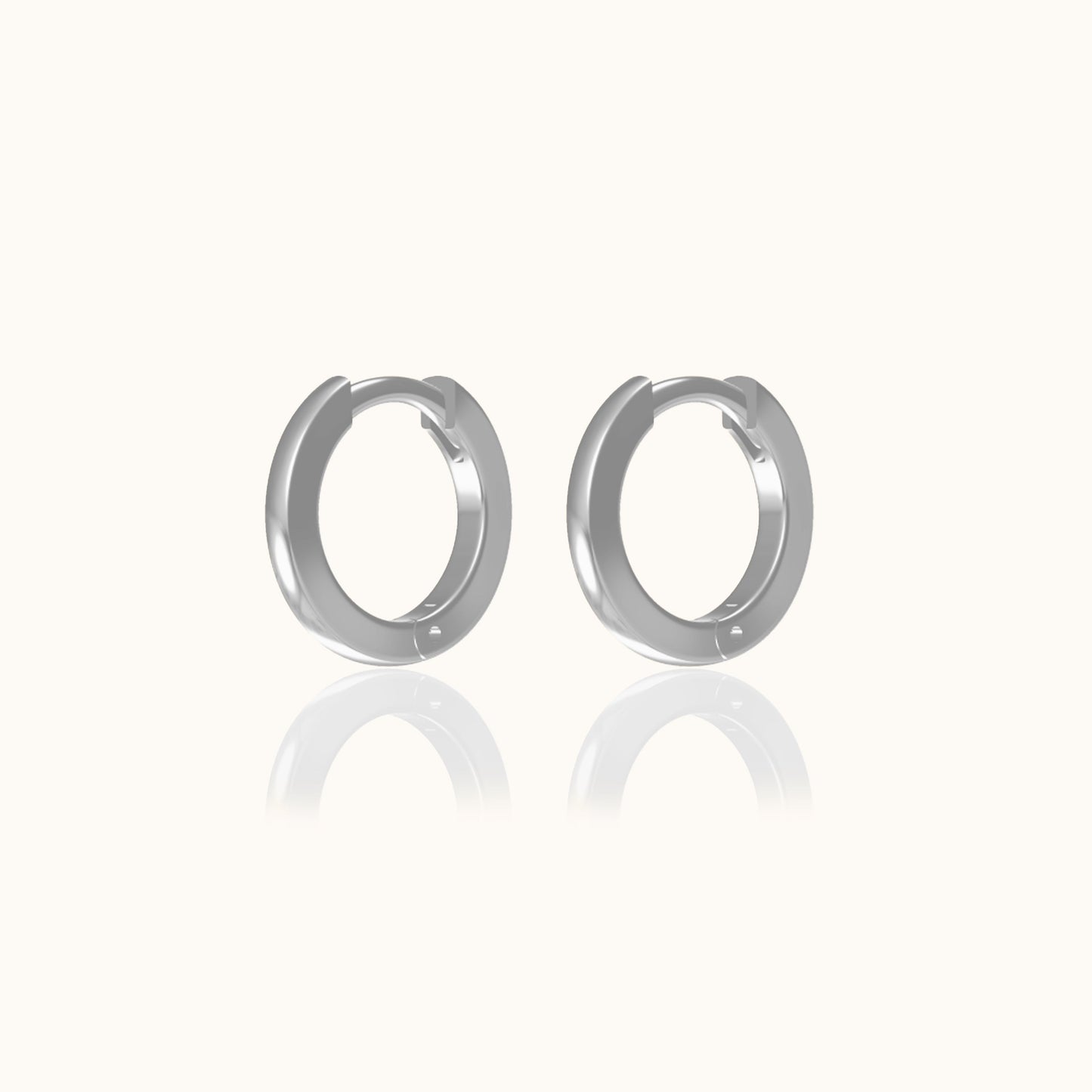 Dainty Petite 925 Sterling Silver Huggie Hoop Earrings Everyday Essentials for Daily Wear by Doviana