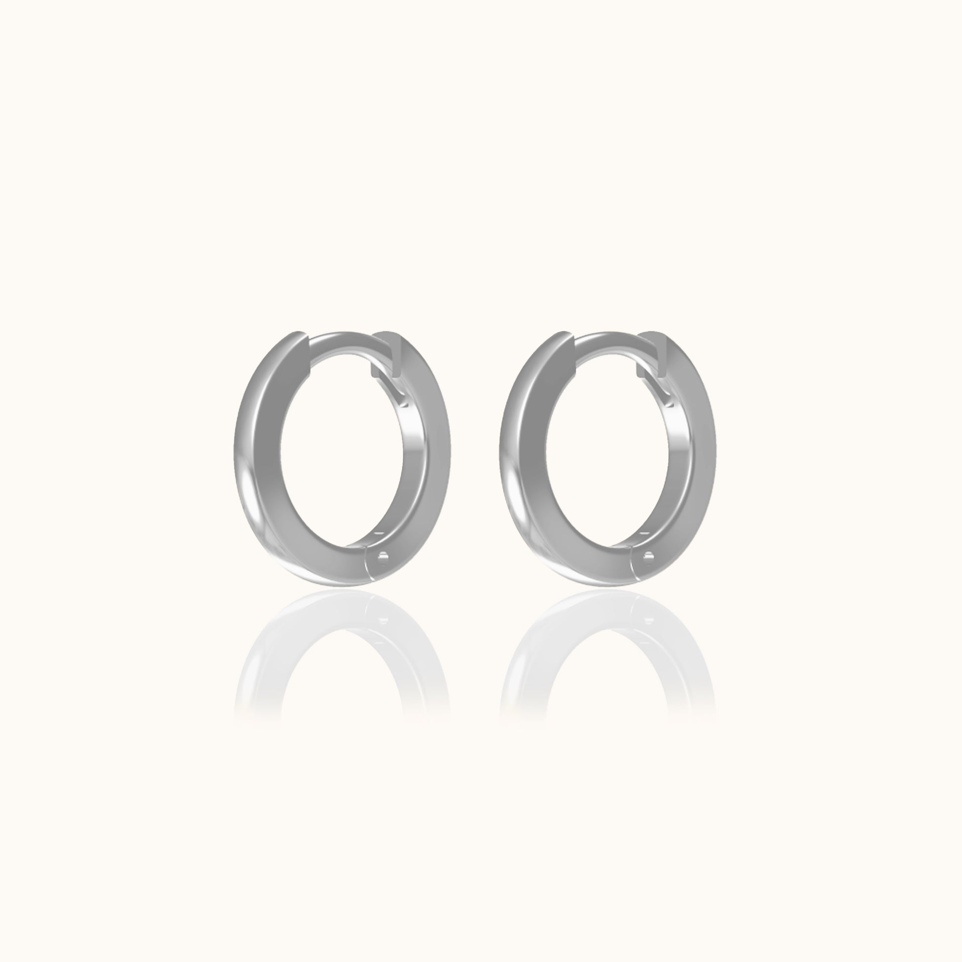 Dainty Petite 925 Sterling Silver Huggie Hoop Earrings Everyday Essentials for Daily Wear by Doviana
