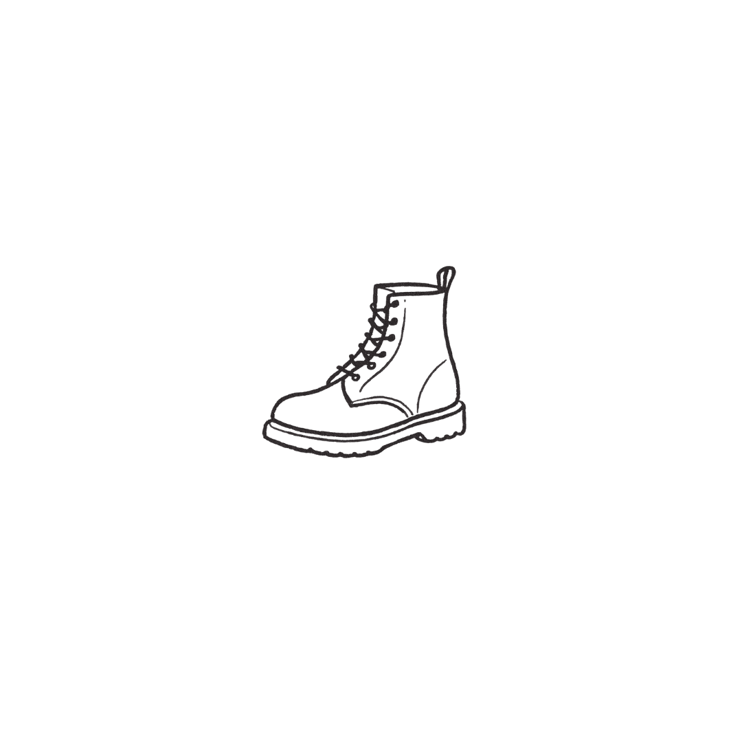 Doc Boot - A Symbol of Edge, Strength & Timeless Style by DOVIANA Tattoo Studio (width 0.5‘’)
