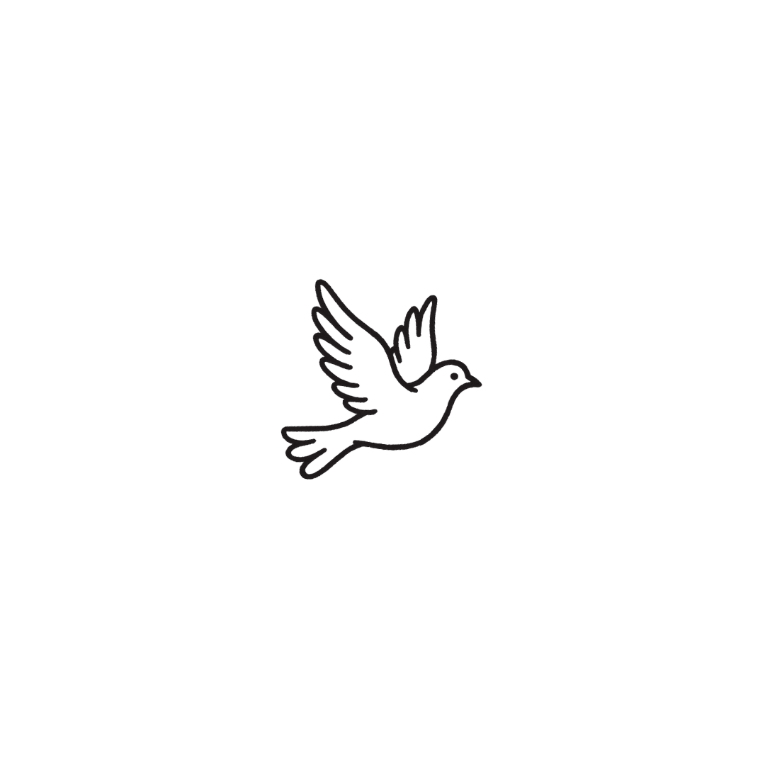 Dove — A Tiny Symbol of Peace & Hope by DOVIANA Tattoo Studio (height 0.45‘’)