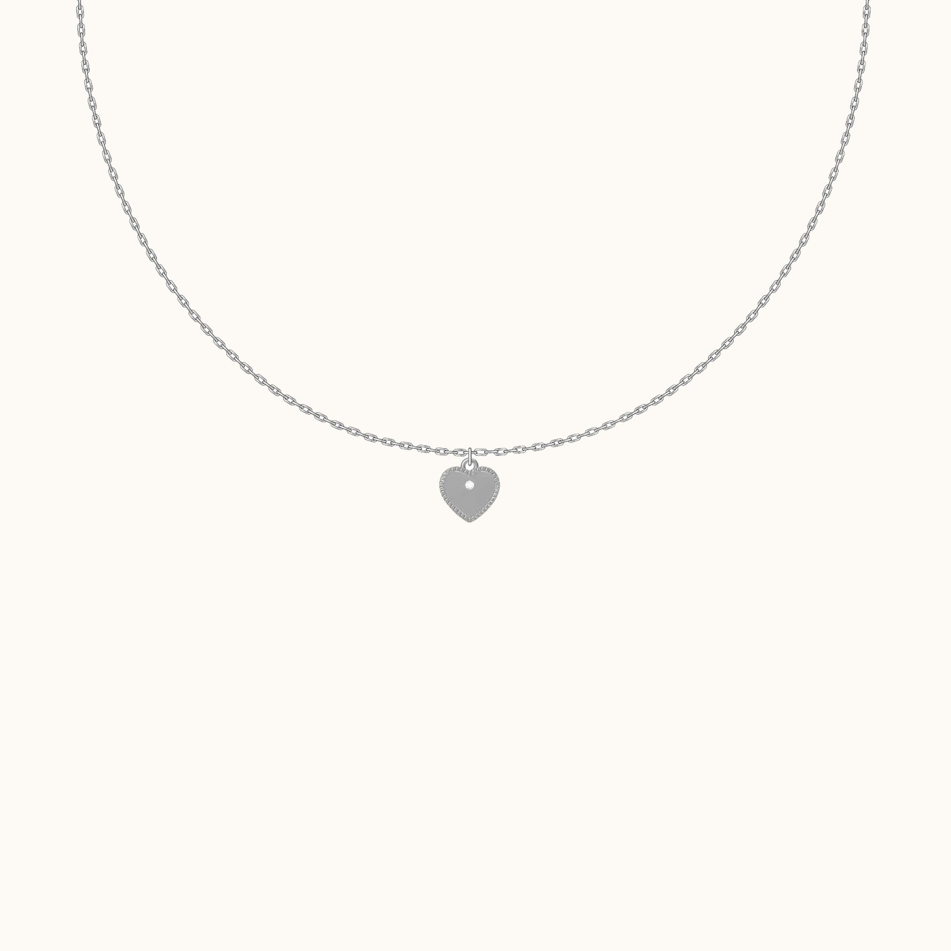 Eternal Love 925 Sterling Silver Heart Pendant Necklace Friendship Lovers Valentine Day by Doviana