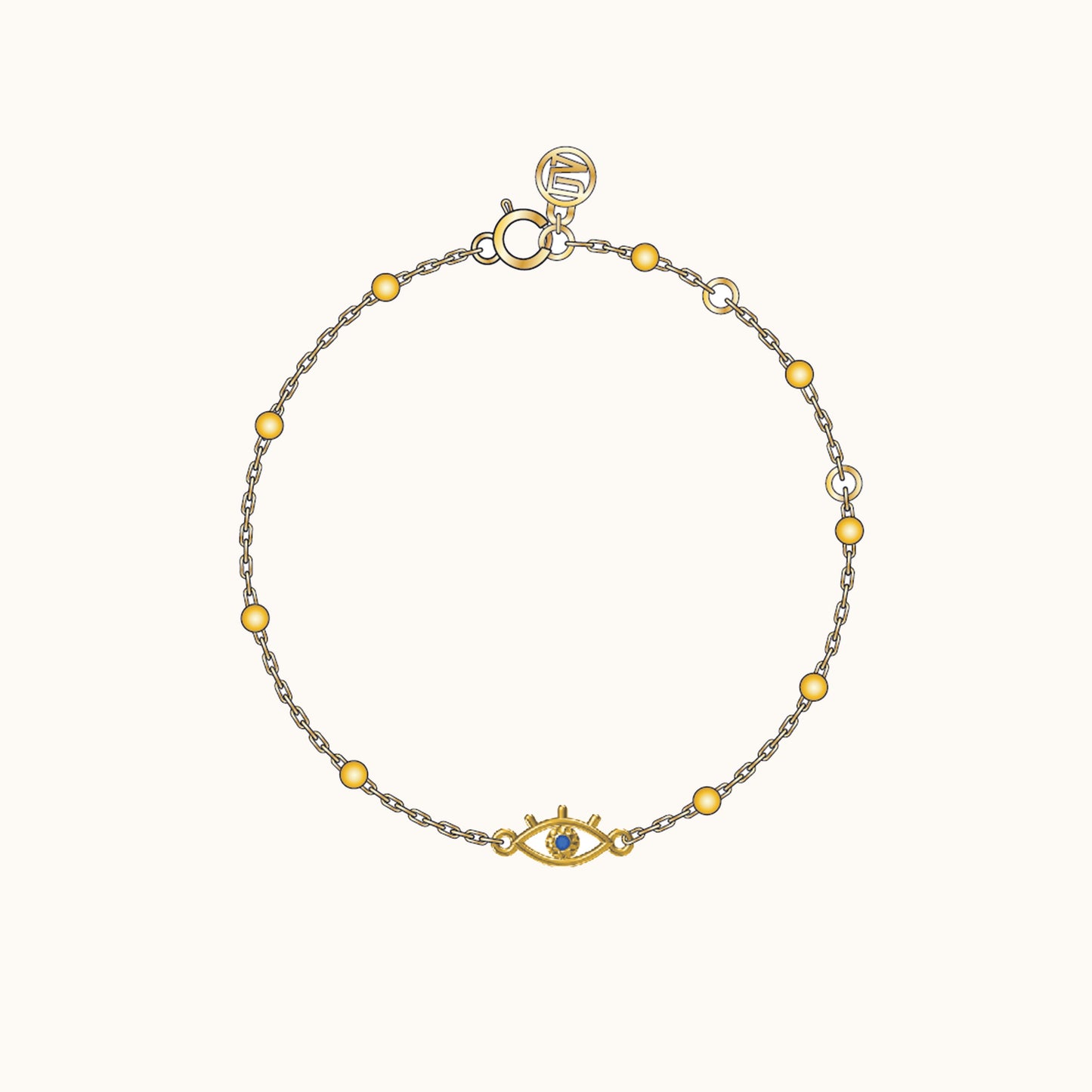 Evil Eye Bead Bracelet