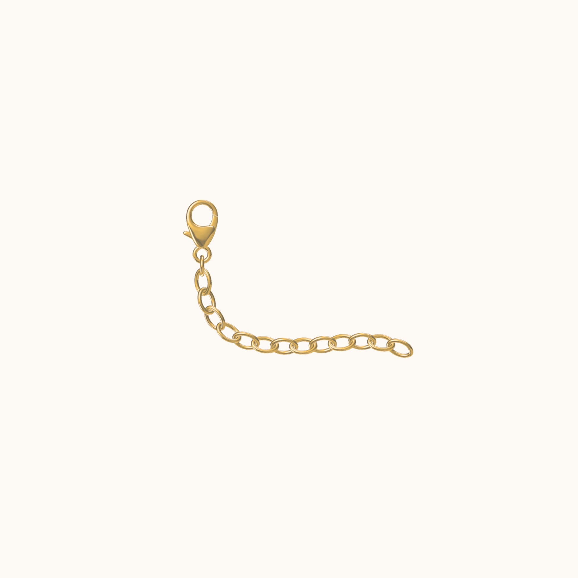Gold Necklace 5 cm Adjustable Extender Chain 2 inches Extension Chain by Doviana