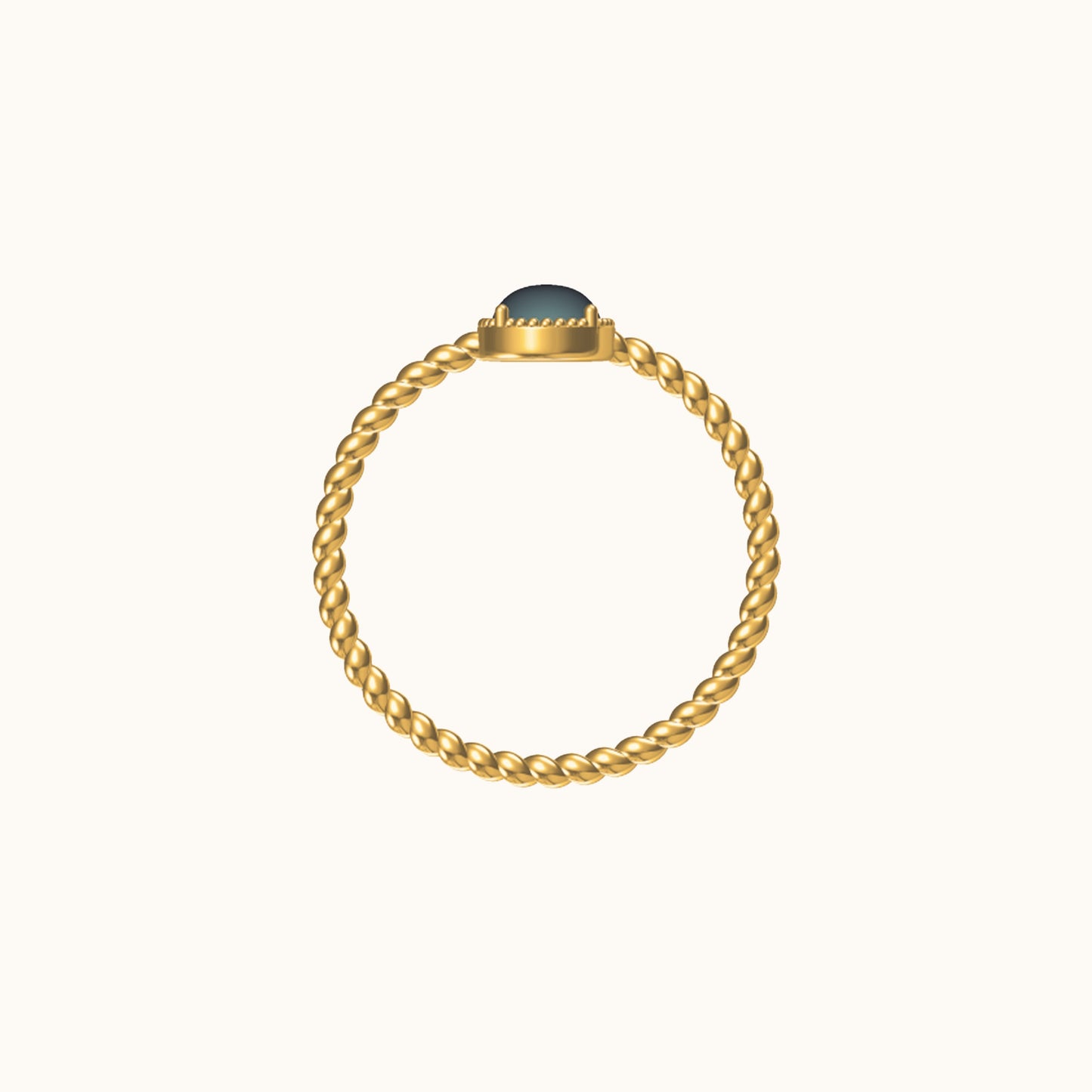 Jade Solitaire Ring