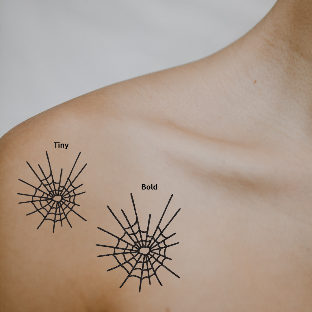 Heart of the Web — Love Caught in the Details by DOVIANA Tattoo Studio (height 0.9‘’)