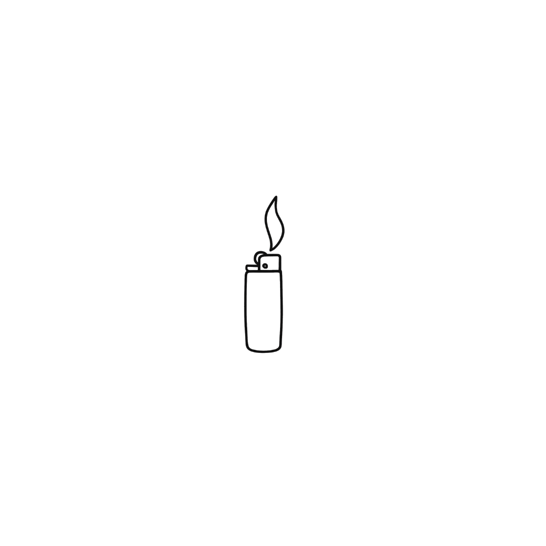 Lighter — A Tiny Spark of Rebellion by DOVIANA Tattoo Studio (height 0.5‘’)