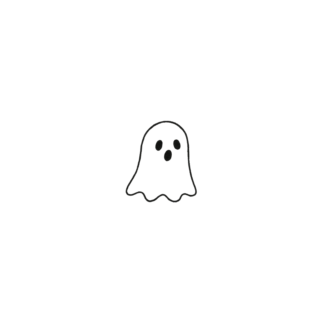 Little Ghost — A Tiny Spirit with Big Personality Boundaries by DOVIANA Tattoo Studio (height 0.4‘’)