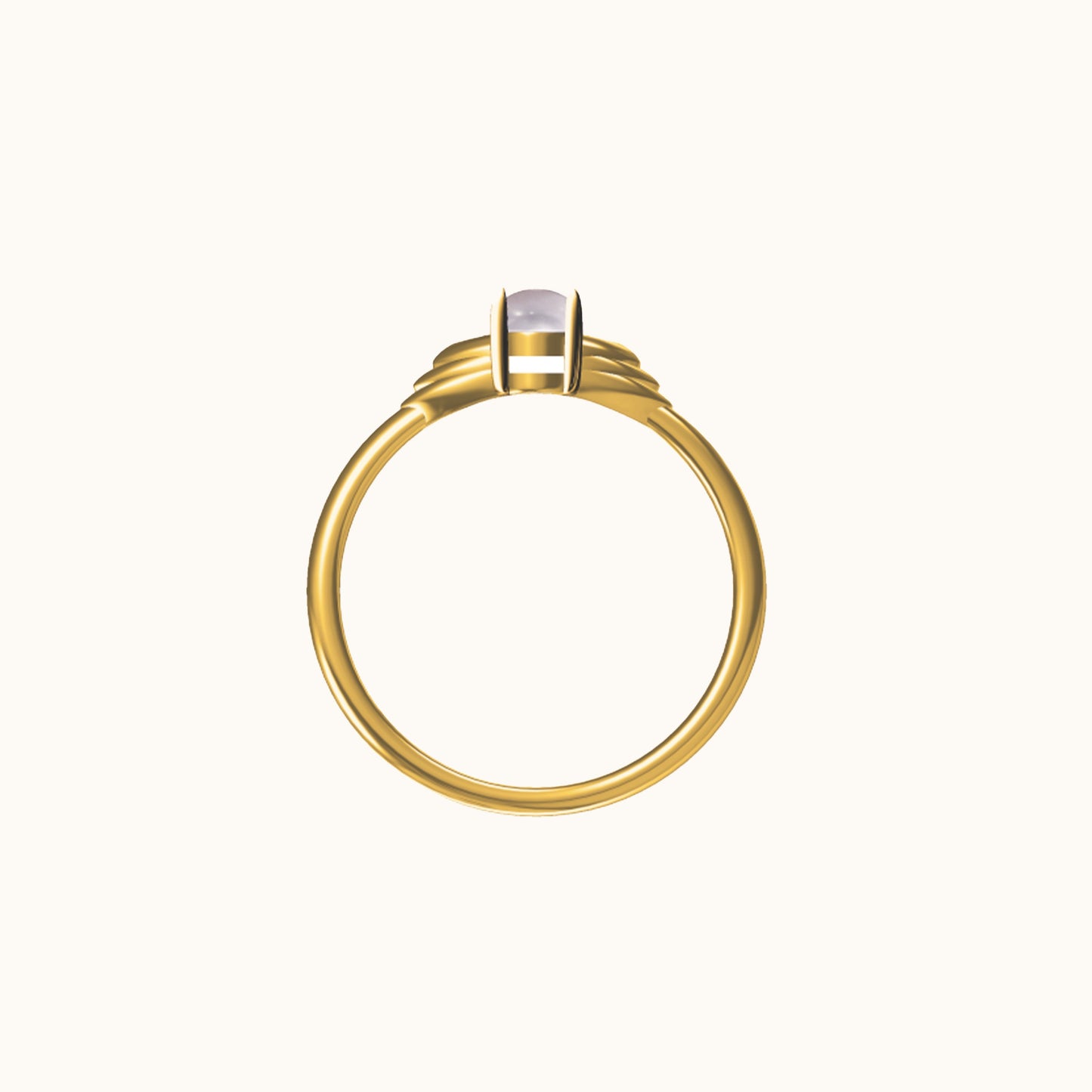 Opal Solitaire Ring