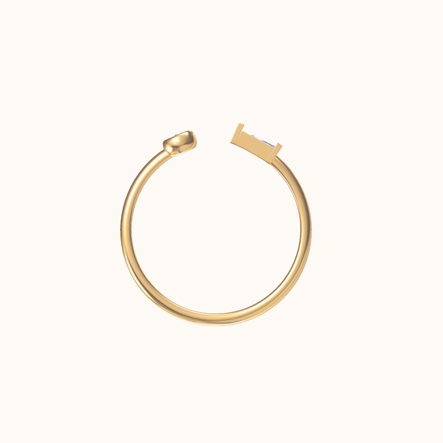 Open CZ Ring