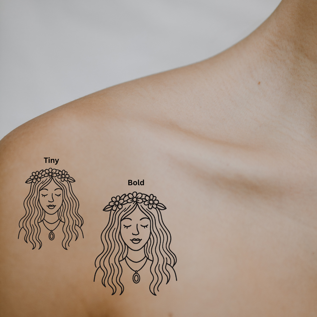 Petal Princess — A Little Magic, A Lot of Peace by DOVIANA Tattoo Studio (height 0.6‘’)