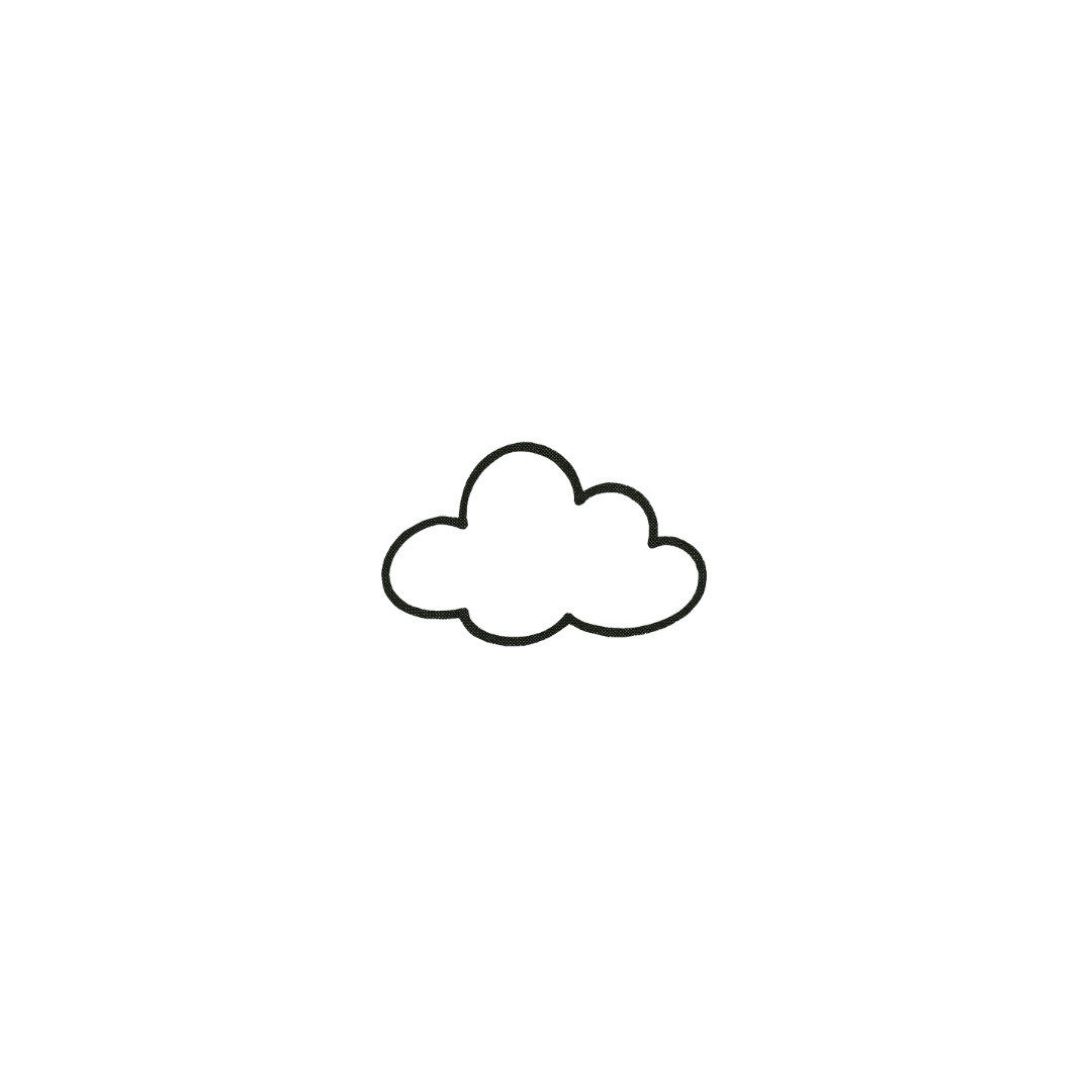 Piece of Cloud — A Tiny Moment of Calm by DOVIANA Tattoo Studio (width 0.5‘’)