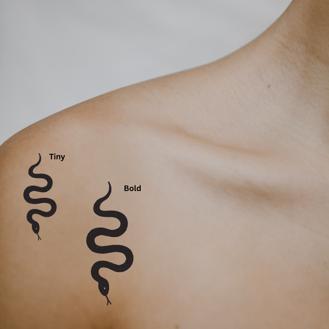 Shadow Serpent — Smooth Moves, Silent Power by DOVIANA Tattoo Studio (height 0.7‘’)