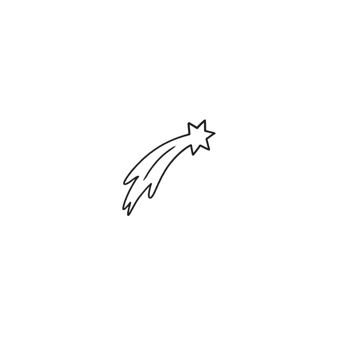 Shooting Star — A Wish in Motion by DOVIANA Tattoo Studio (width 0.6‘’)