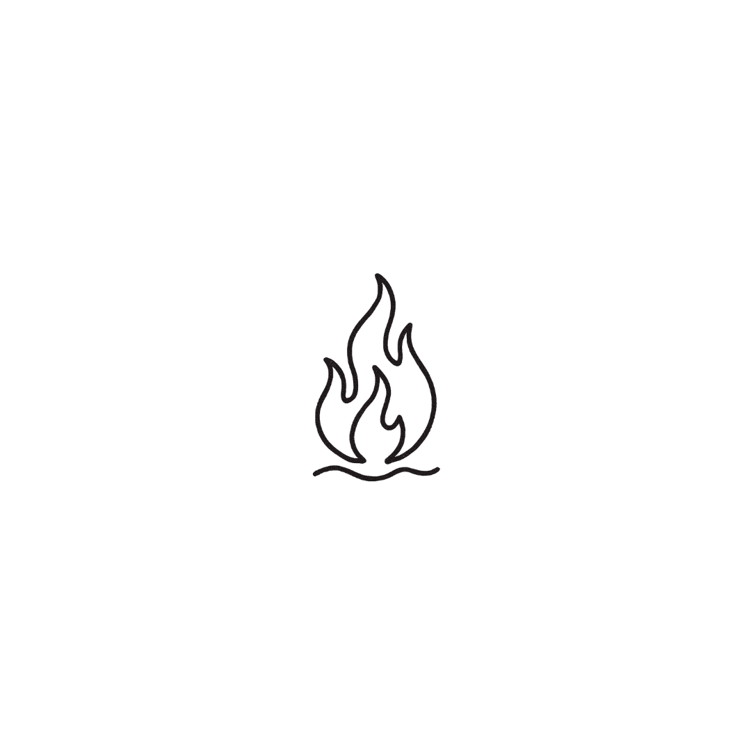 Single Flame — A Tiny Spark with Soul by DOVIANA Tattoo Studio (height 0.5‘’)