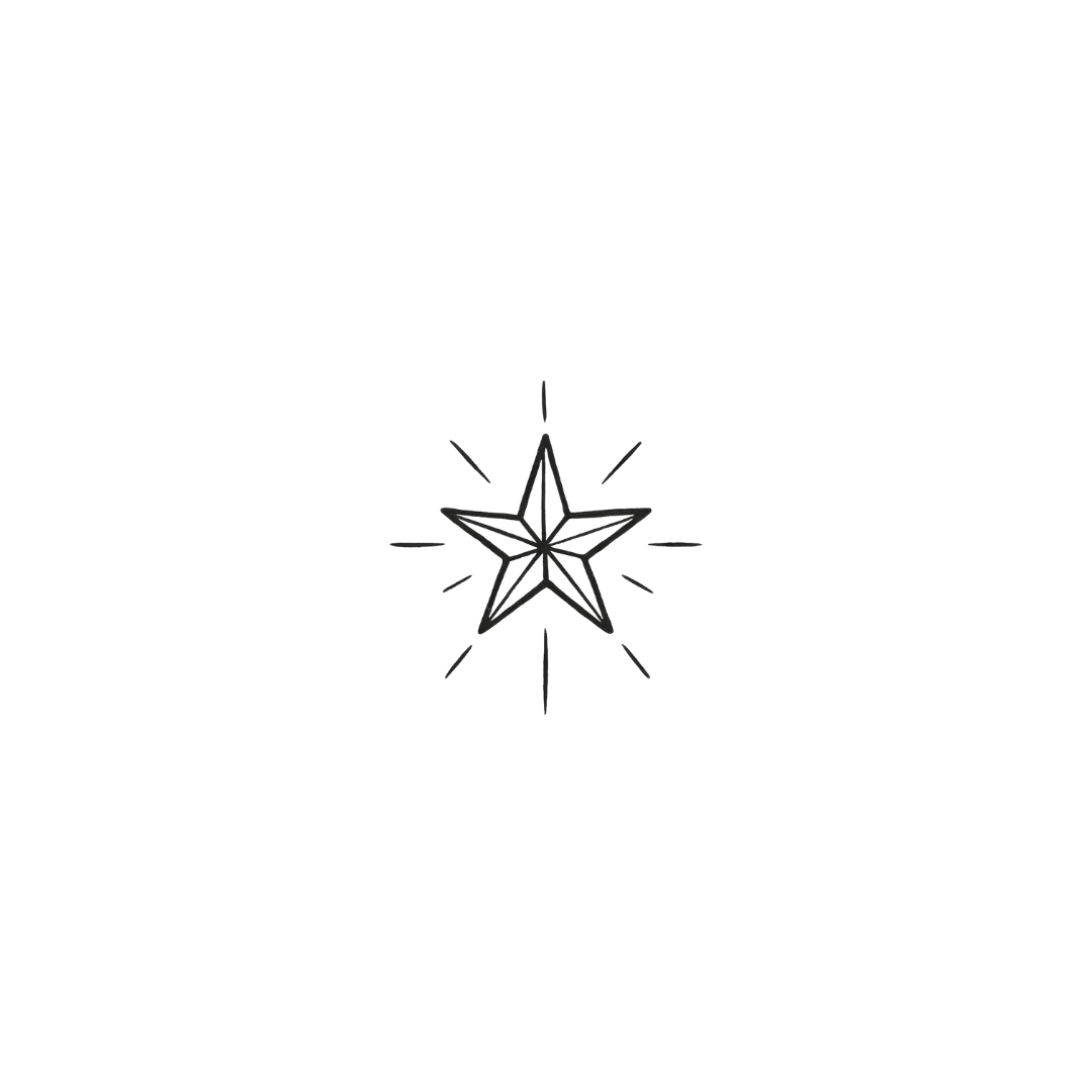 Star Sparkle — A Tiny Burst of Magic by DOVIANA Tattoo Studio (width 0.5‘’)