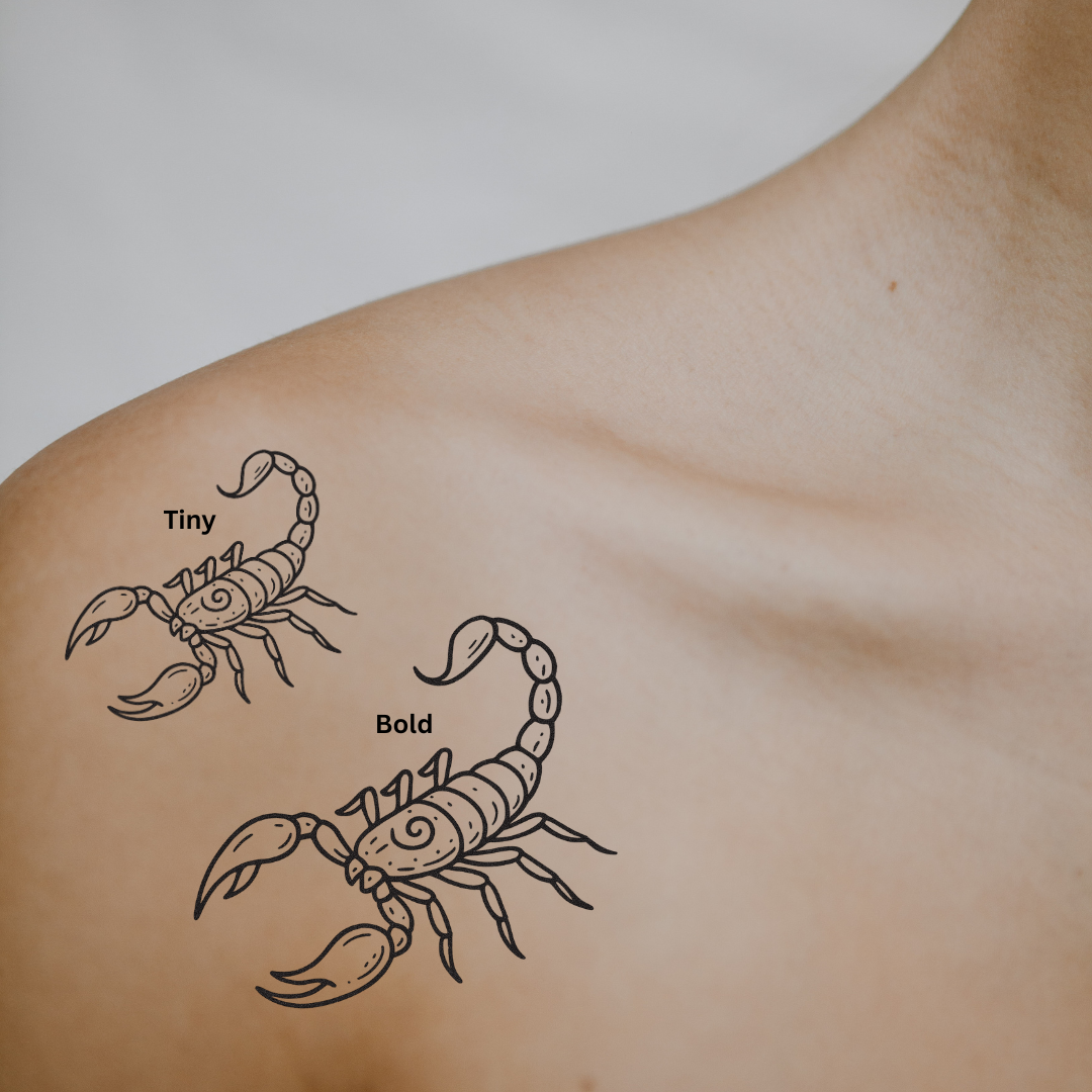 Sting & Strength — Fearless and Untamed by DOVIANA Tattoo Studio (width 0.6‘’)