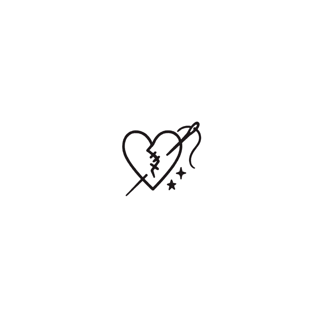Stitched Heart — A Mark of Healing & Strength by DOVIANA Tattoo Studio (height 0.4‘’)