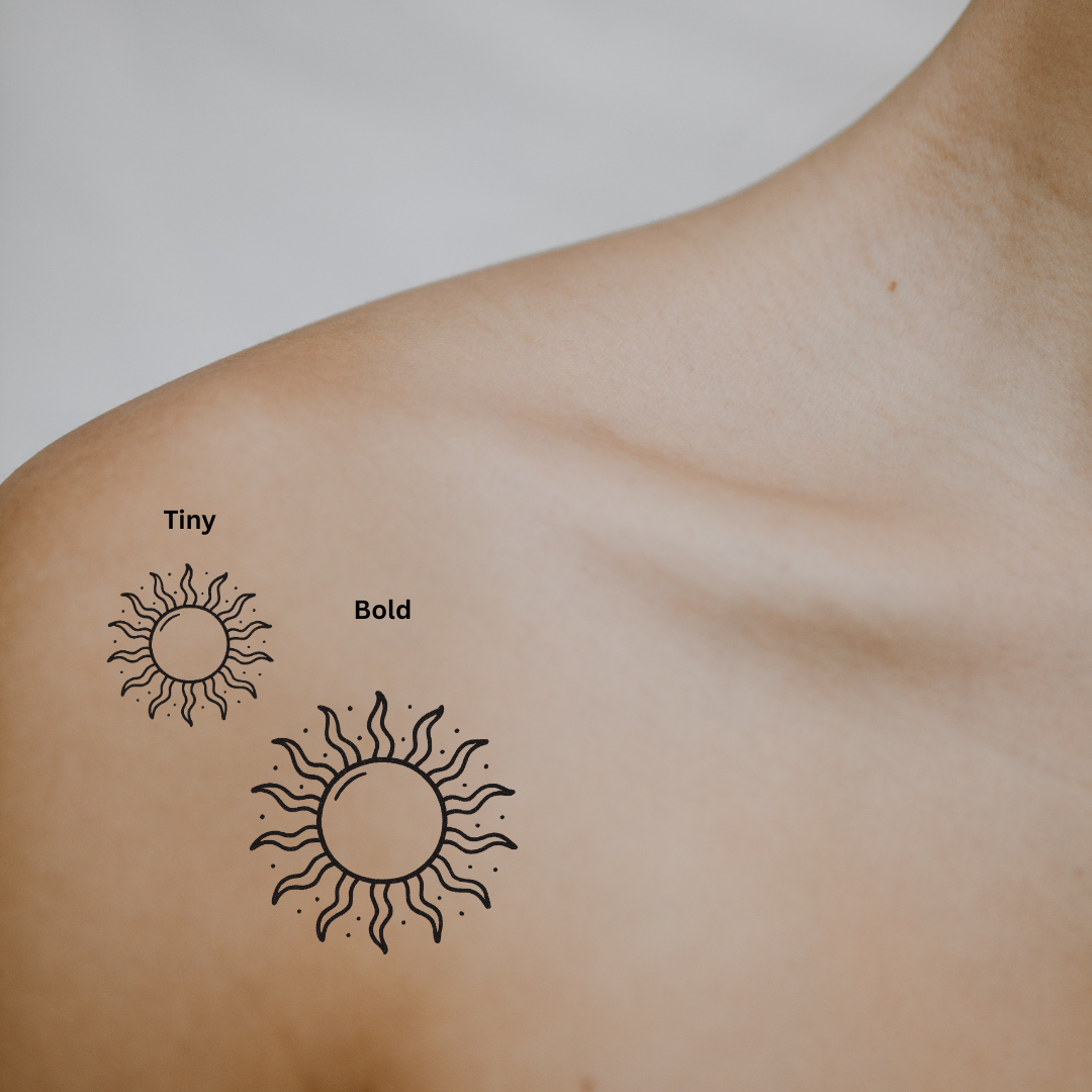 Sunny Side Up — Keep It Bright by DOVIANA Tattoo Studio (height 0.5‘’) 