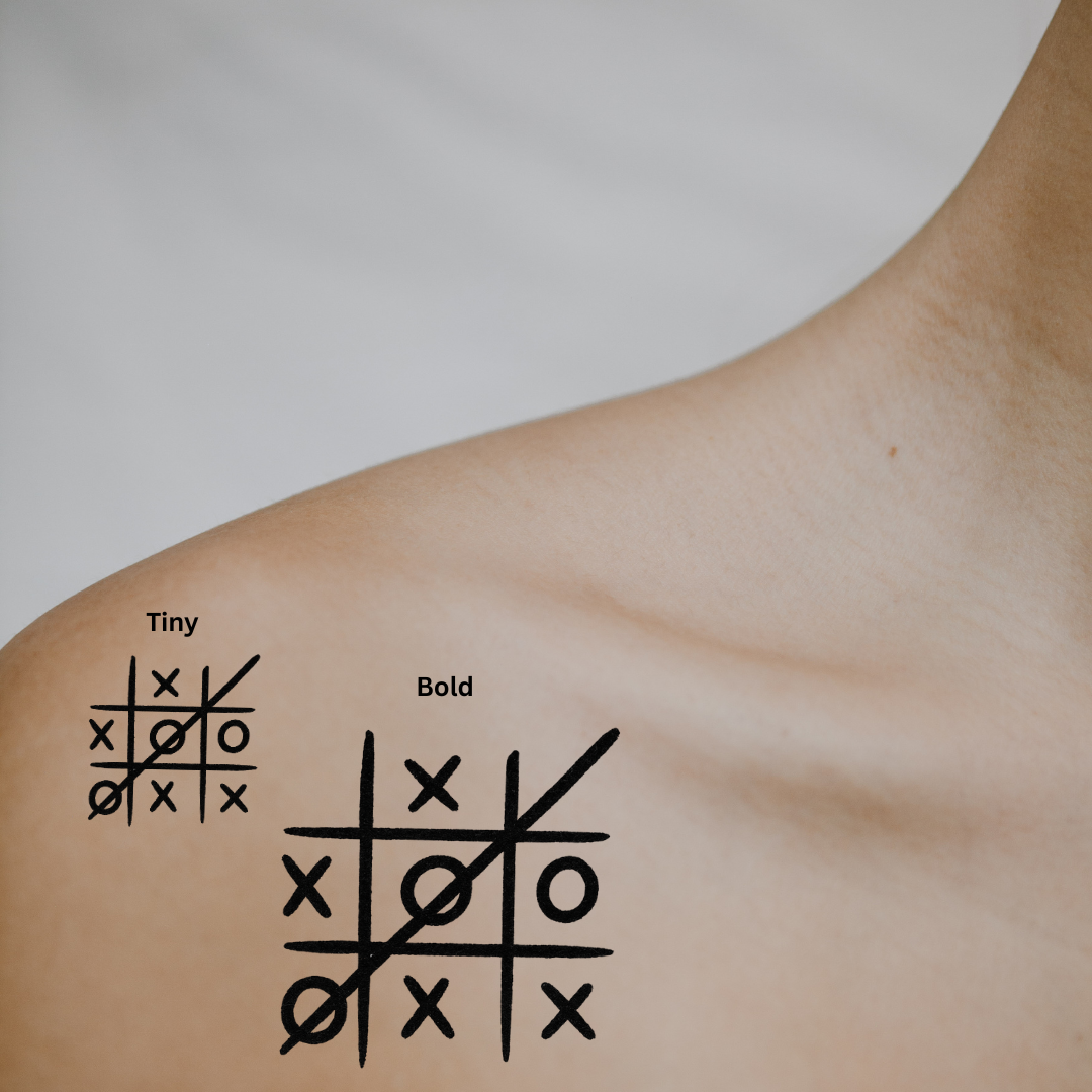 Tic Tac Whoop - You Always Win by DOVIANA Tattoo Studio (height 0.5‘’)
