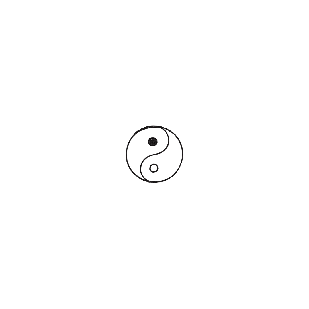 Yin Yang — A Tiny Balance of Light & Shadow by DOVIANA Tattoo Studio (0.3‘’)