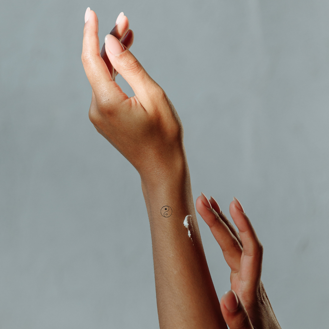 Yin Yang — A Tiny Balance of Light & Shadow by DOVIANA Tattoo Studio (0.3‘’)