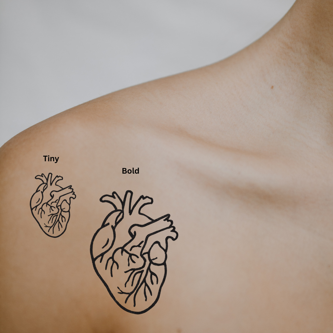 You’ve Got the Nerve — A Whole Lotta Heart by DOVIANA Tattoo Studio (height 0.6‘’)