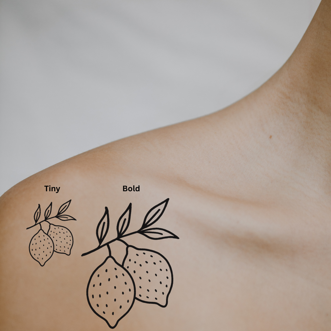 Zesty Life — When Life Gives You Lemons by DOVIANA Tattoo Studio (width 0.5‘’)
